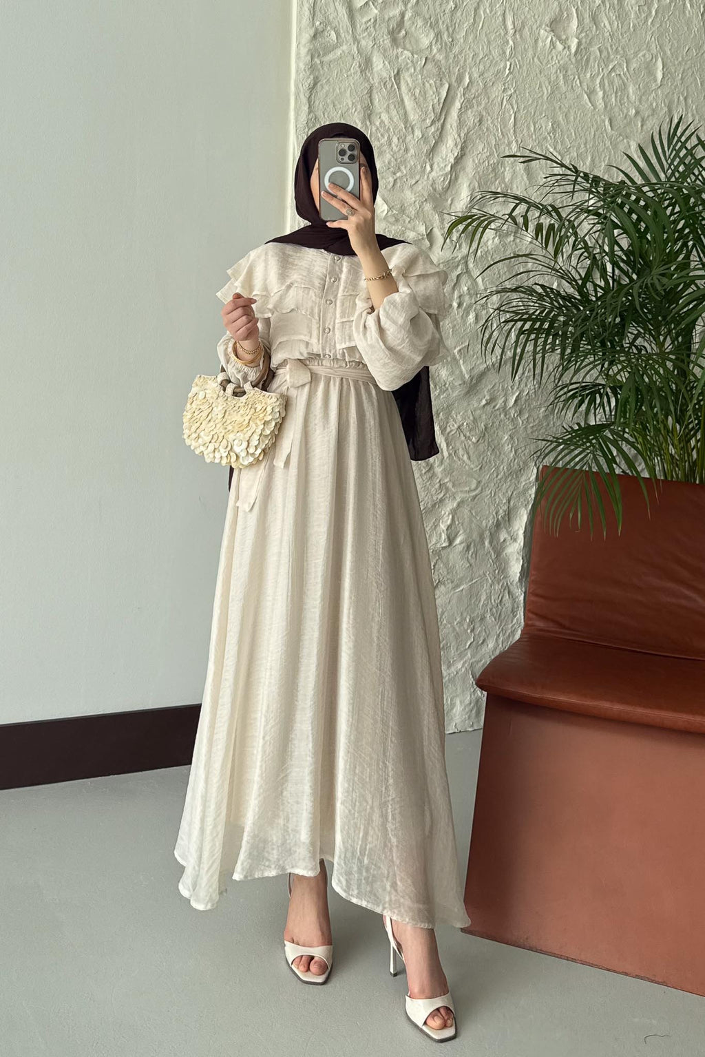 Ajda Pleated Skirt Set Petrol