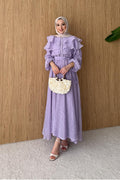 Ajda Pleated Skirt Set Petrol