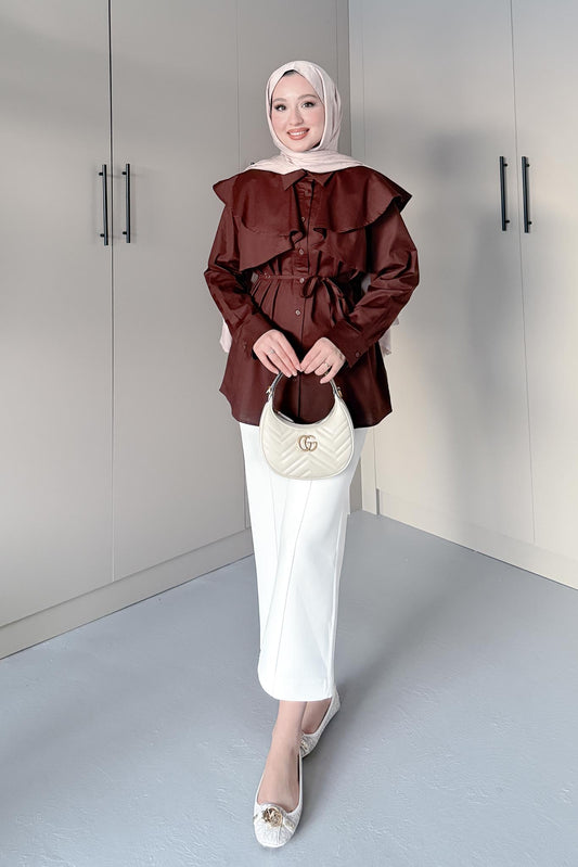 Eliza Gömlek Kahverengi