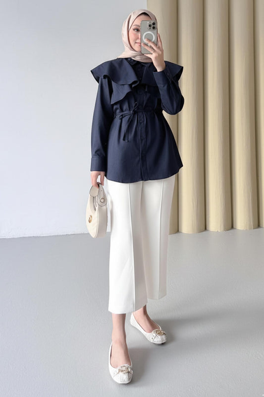 Eliza Gömlek Lacivert