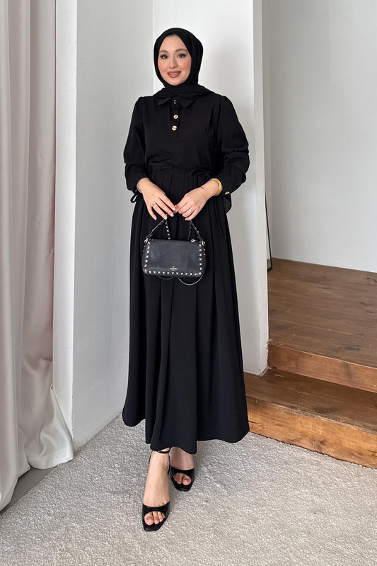 Will Pileli Elbise Siyah