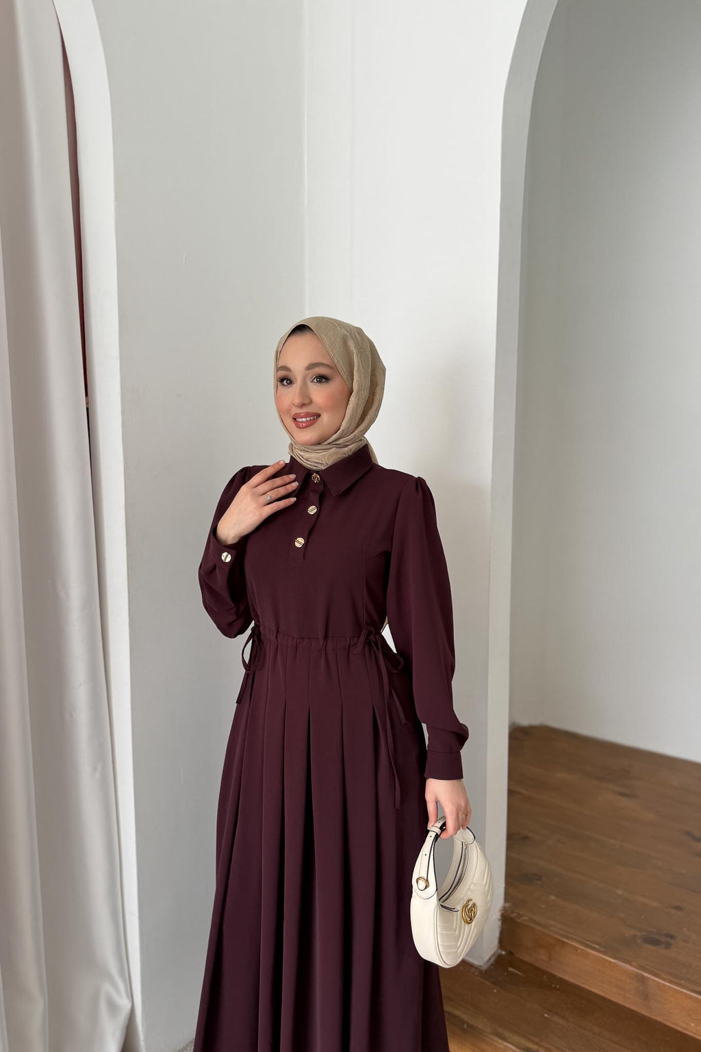 Will Pileli Elbise Bordo