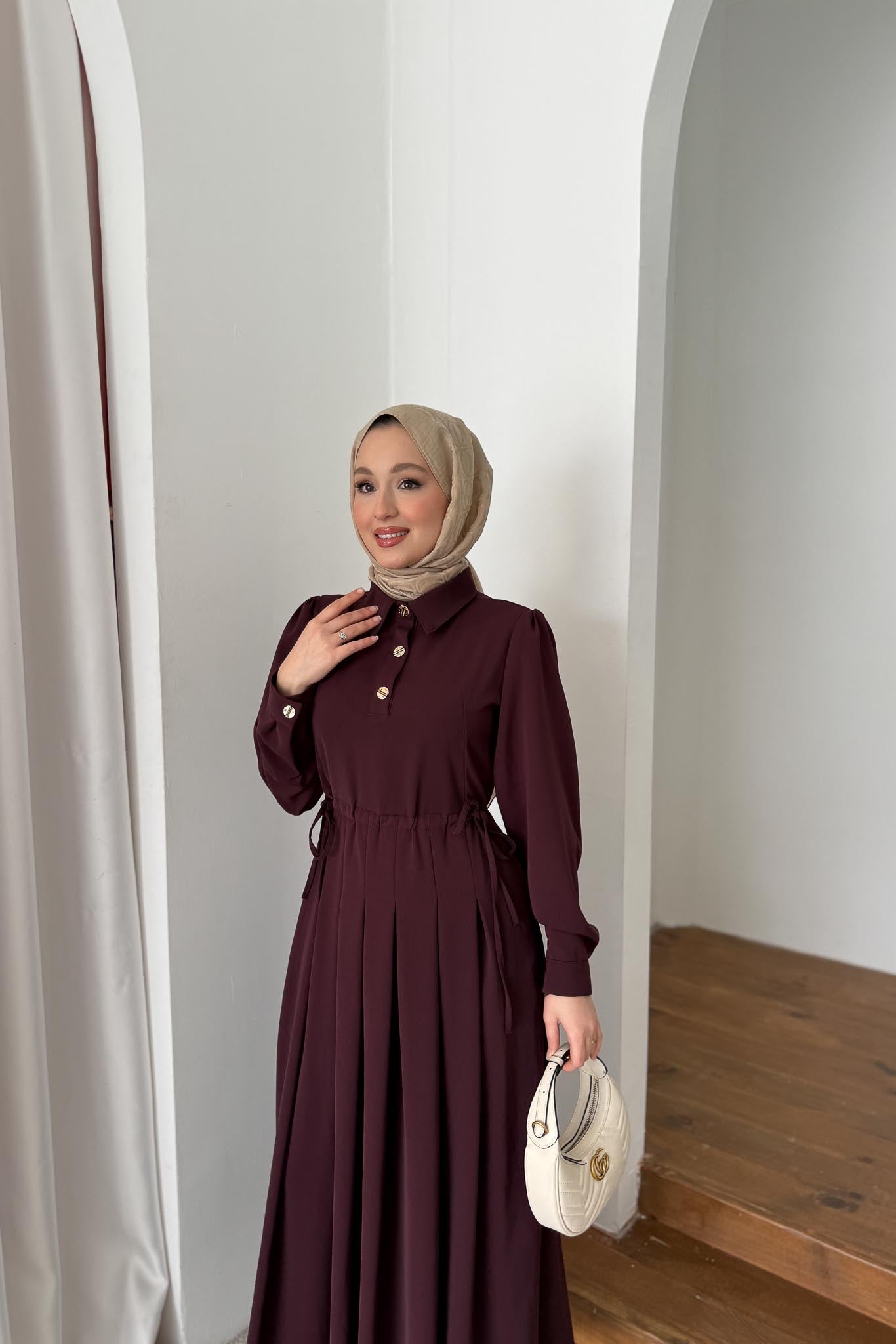 Will Pileli Elbise Bordo