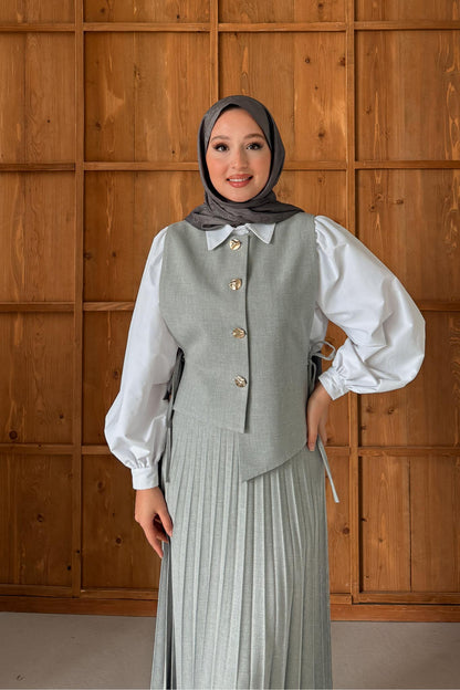 Ales Shoulder Lace Shirt Ecru