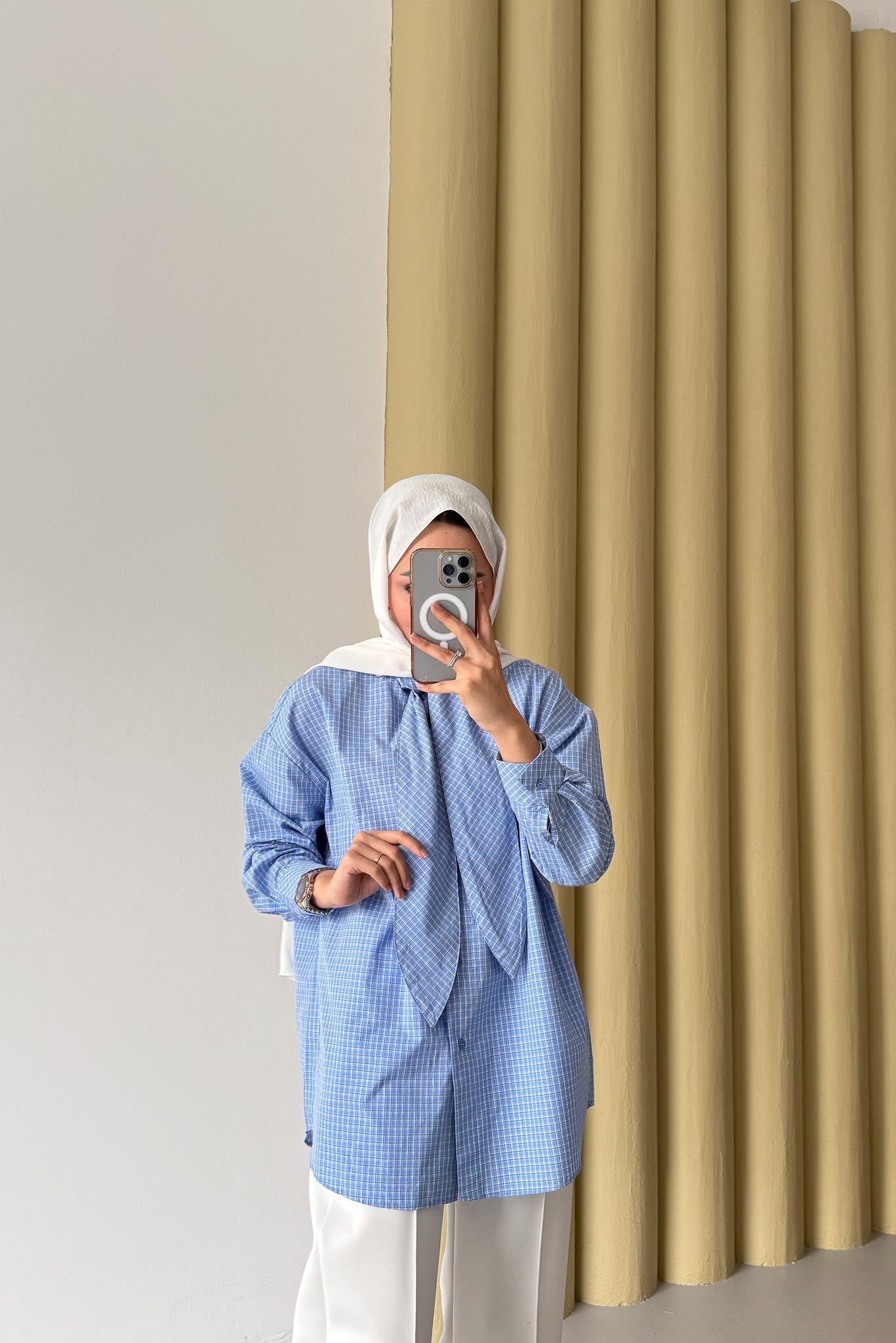 Pötikare Gömlek Mavi