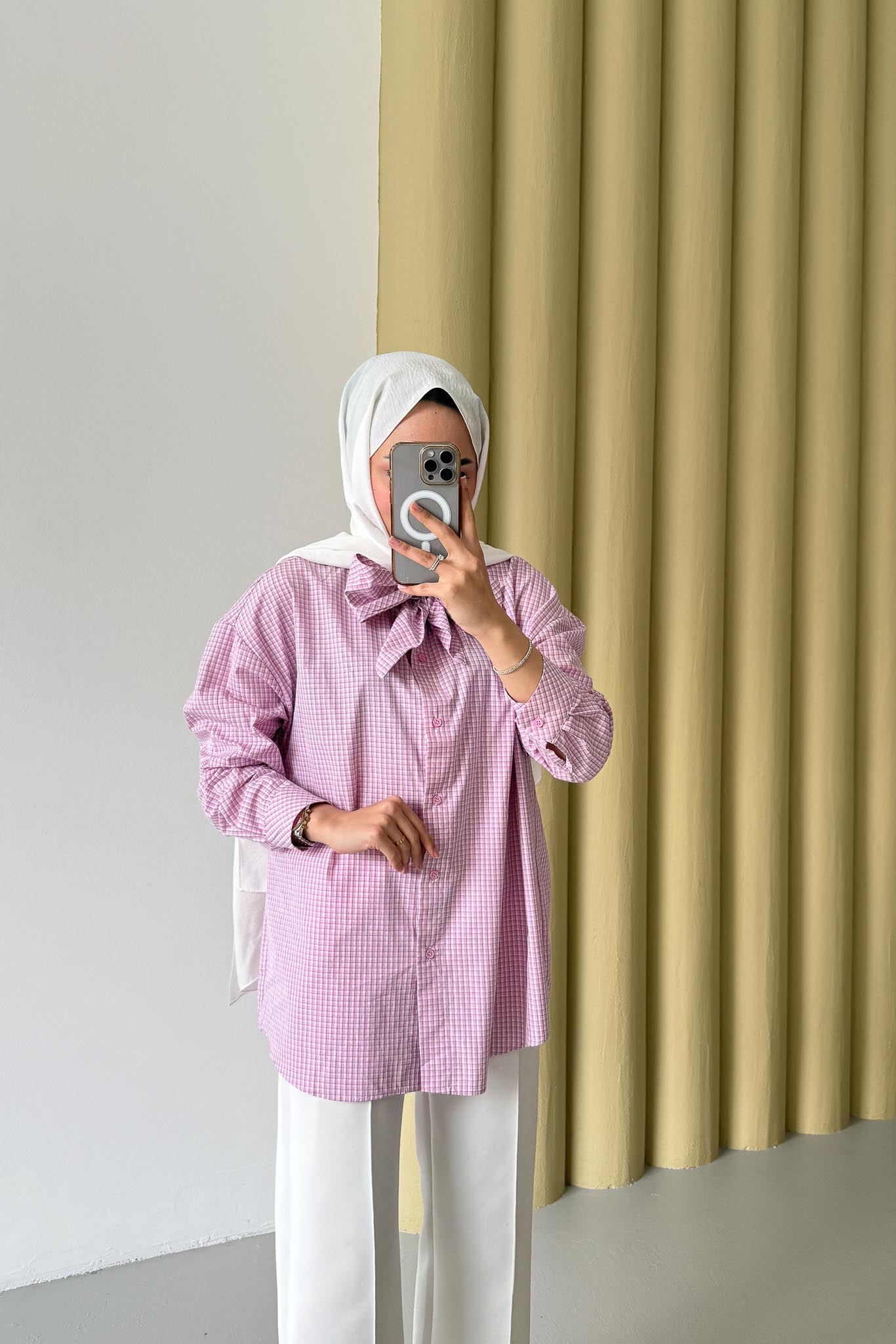 Pötikare Gömlek Pembe