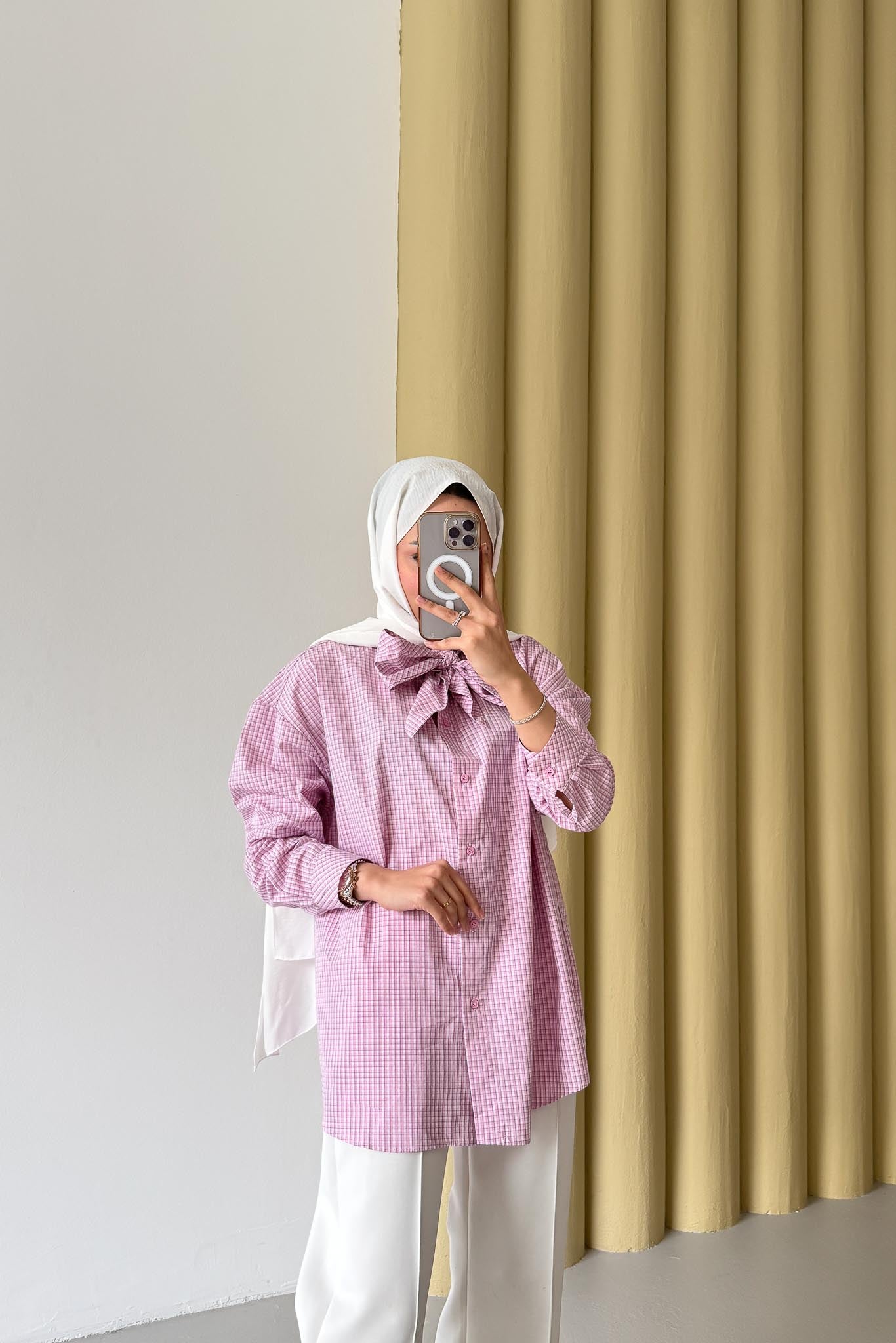 Pötikare Gömlek Pembe