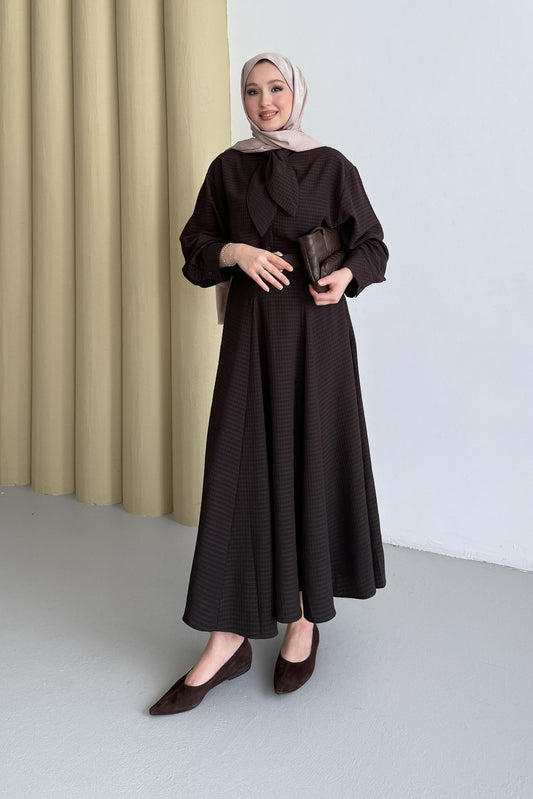 Pötikare Fularlı Takım Mürdüm