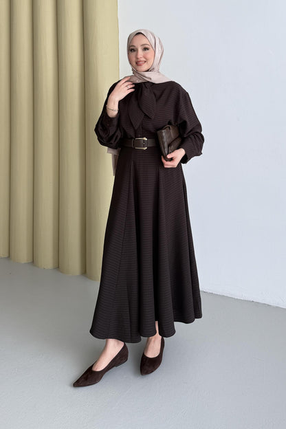 Pötikare Fularlı Takım Mürdüm