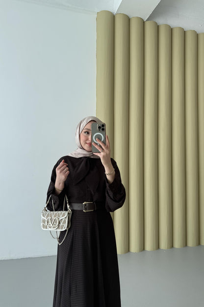 Pötikare Fularlı Takım Mürdüm