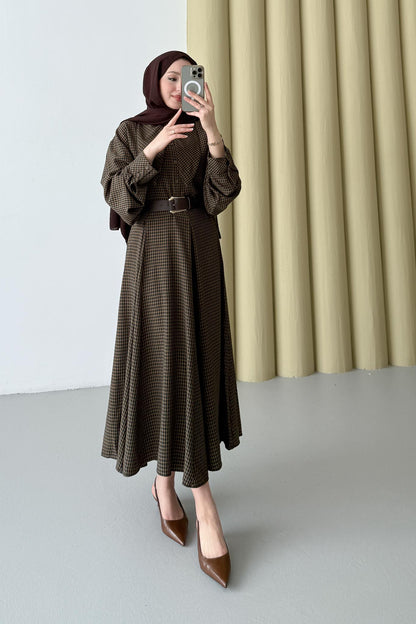 Pötikare Fularlı Takım Kahve