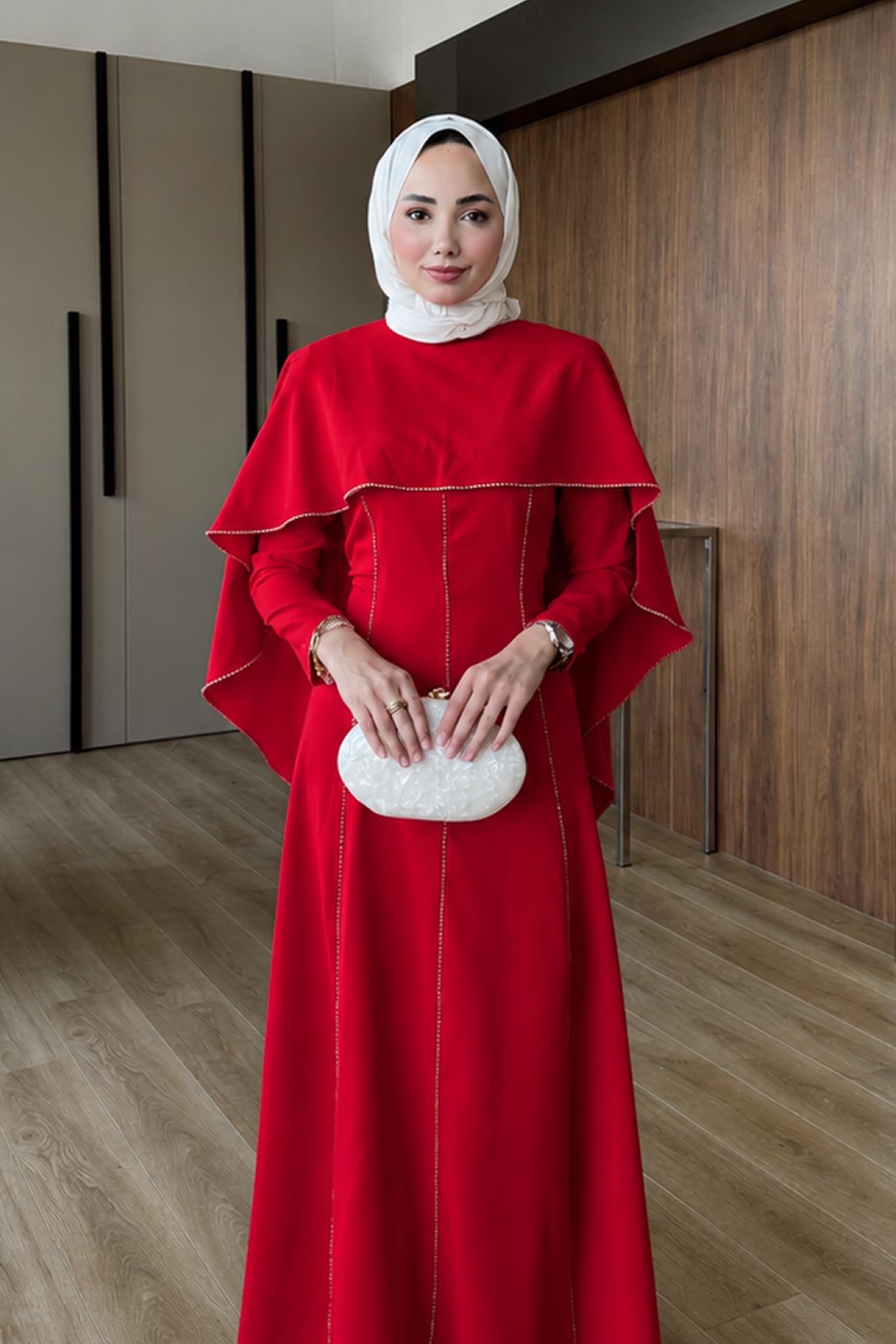 Ajda Pleated Skirt Set Petrol