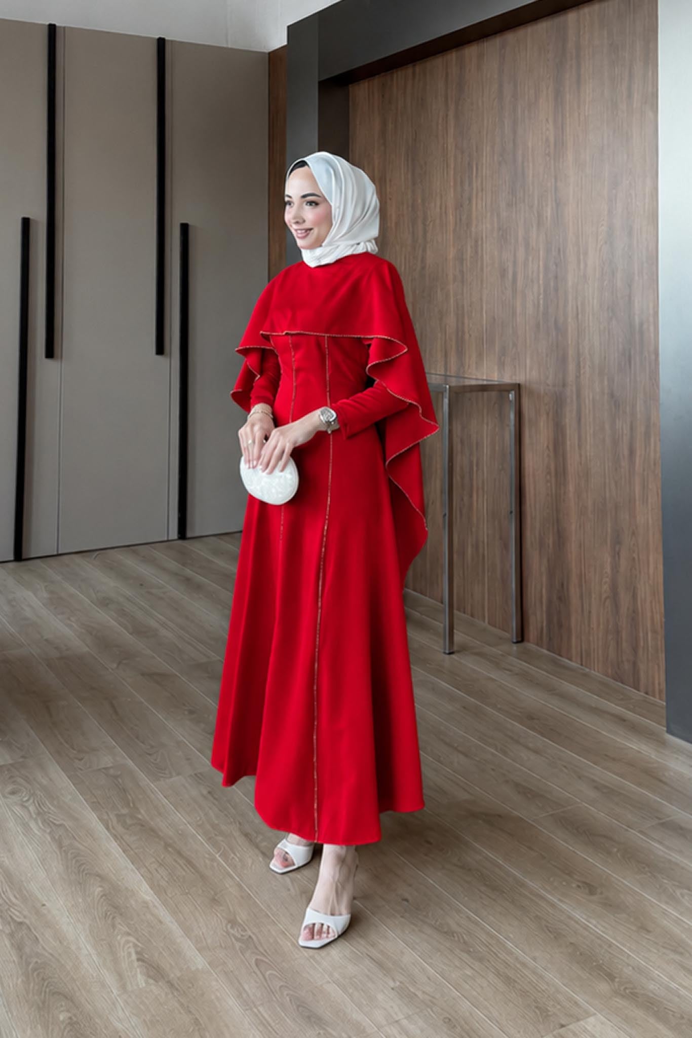 Ajda Pleated Skirt Set Petrol