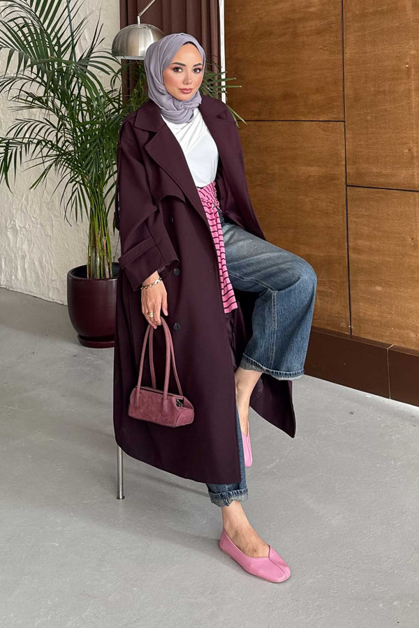 Prime Trench Coat Oil Green