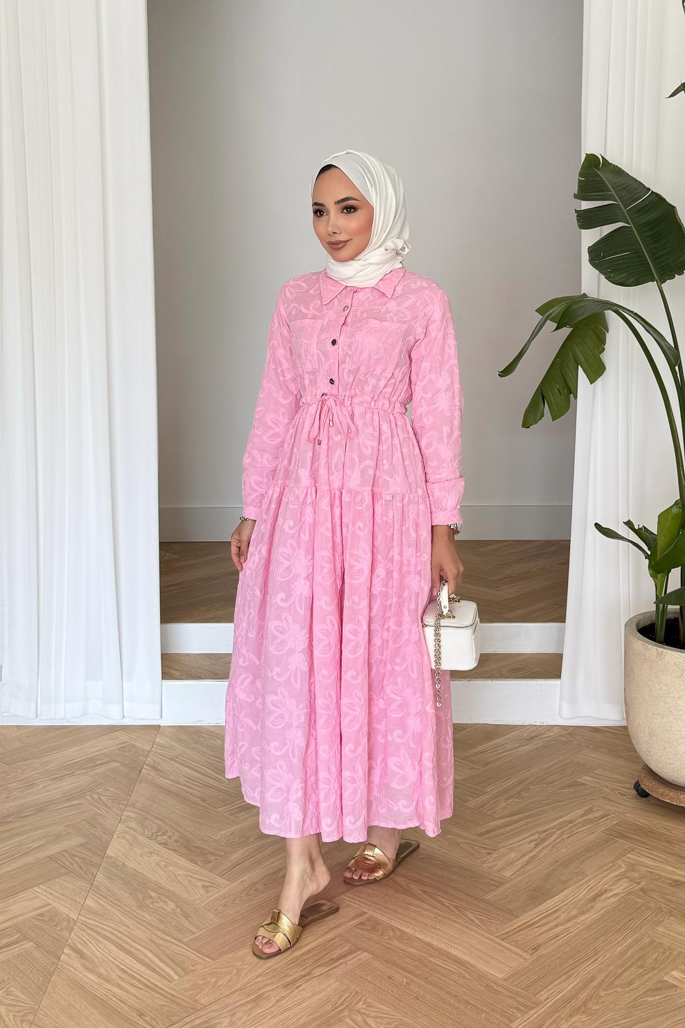 Rove Fisto Elbise Pembe