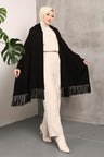 Shawl Poncho Beige