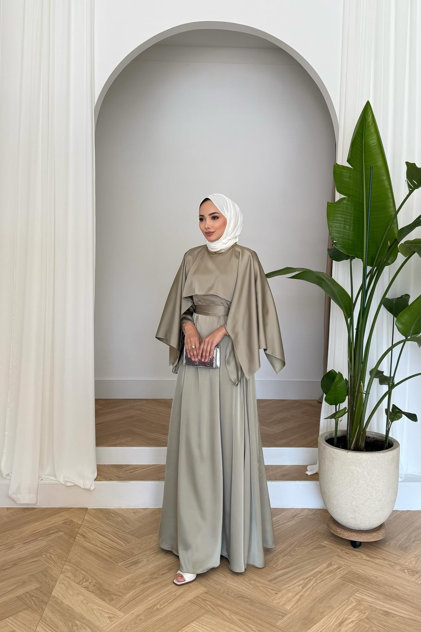 Ajda Pleated Skirt Set Petrol
