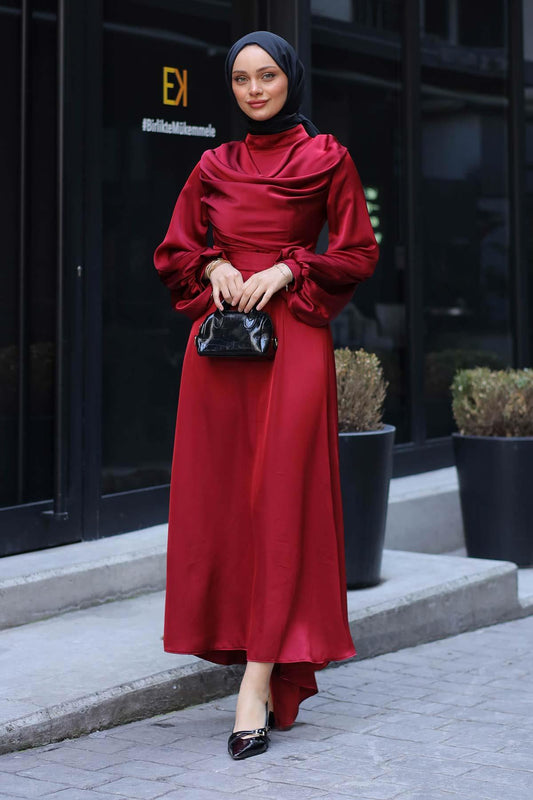 Iconic Dress Burgundy