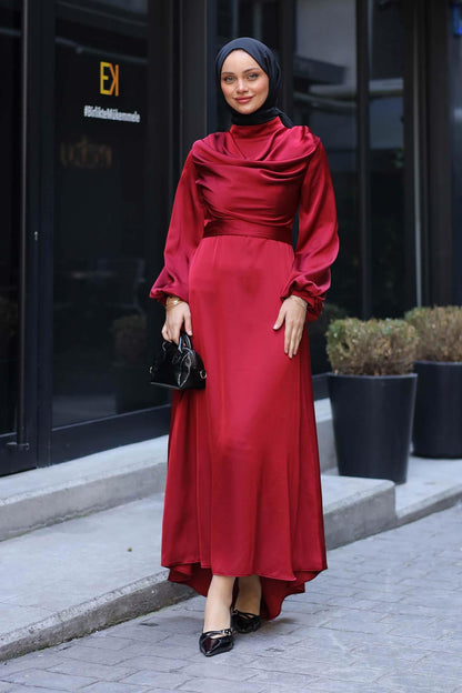 Iconic Dress Burgundy