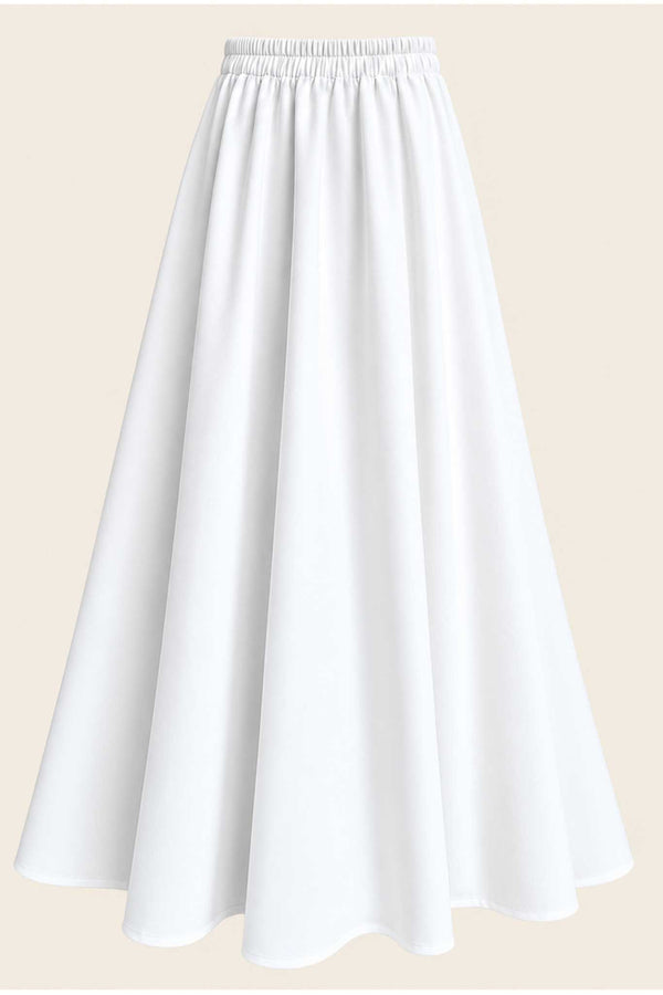 Flared Skirt White