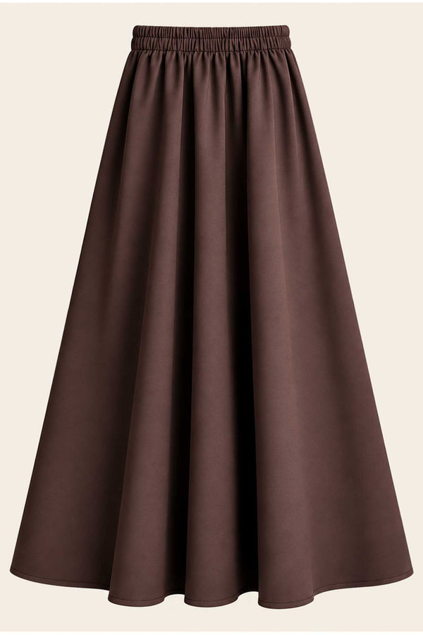 Flared Skirt Brown