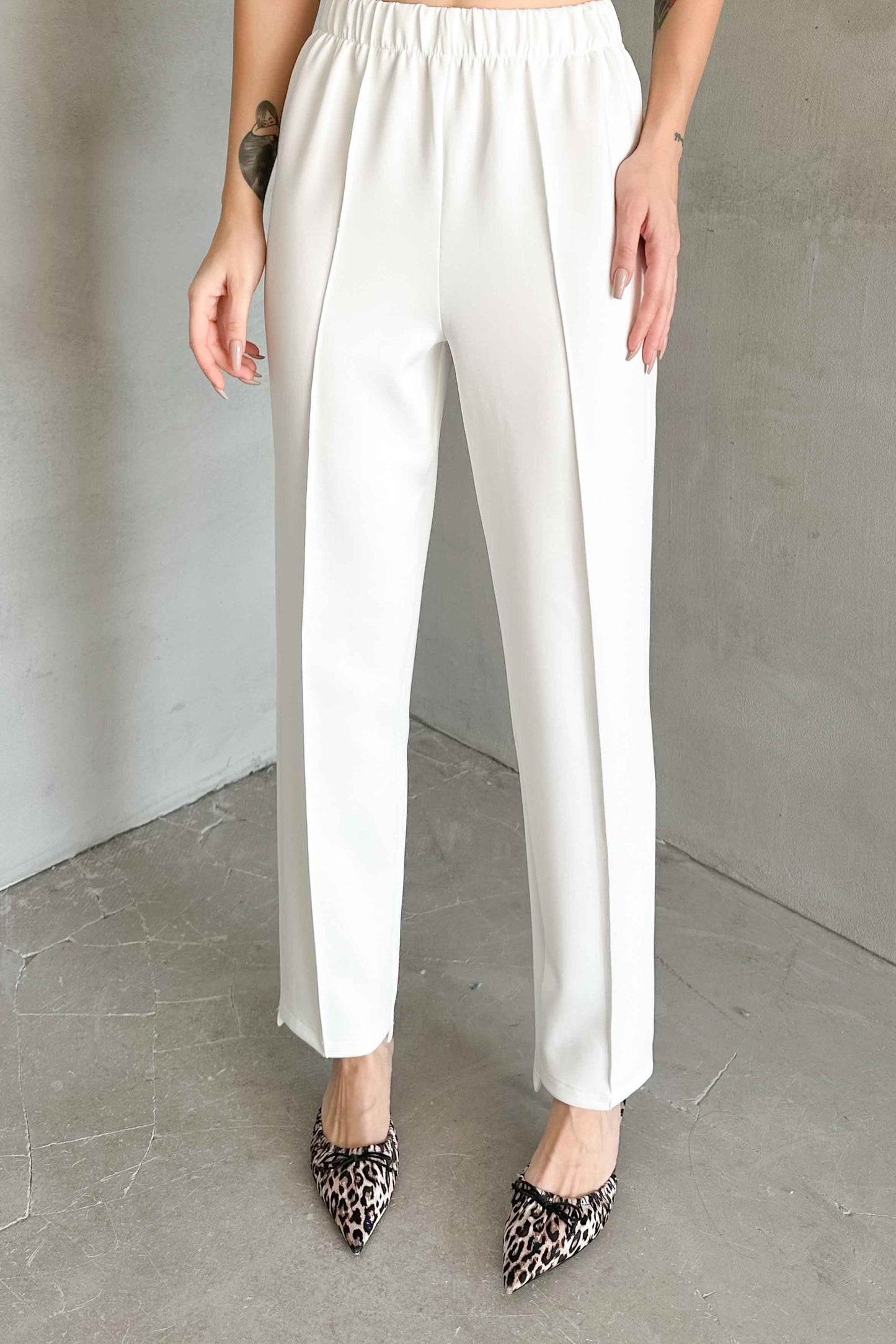 Pencil White Trousers