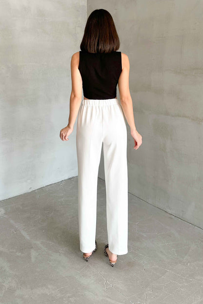 Pencil White Trousers