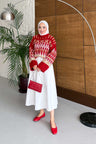 Ajda Pleated Skirt Set Petrol
