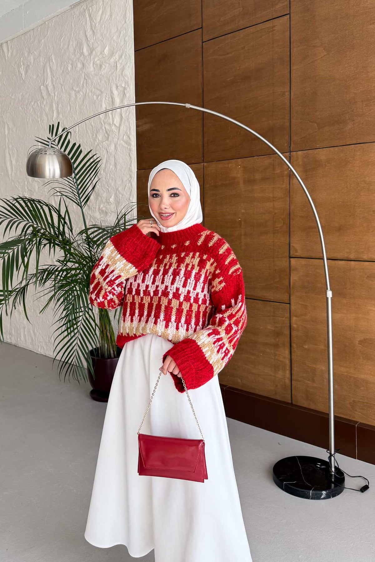 Ajda Pleated Skirt Set Petrol