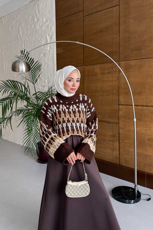 Ajda Pleated Skirt Set Petrol