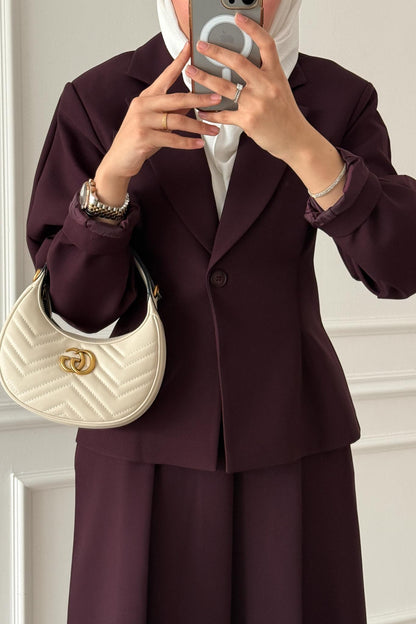 Sense Ceketli Takım Bordo