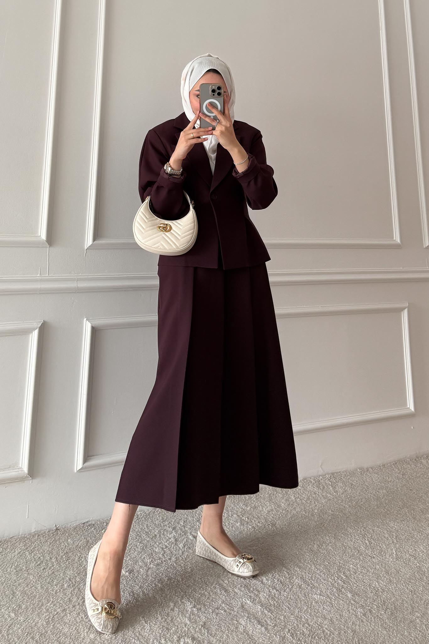 Sense Ceketli Takım Bordo