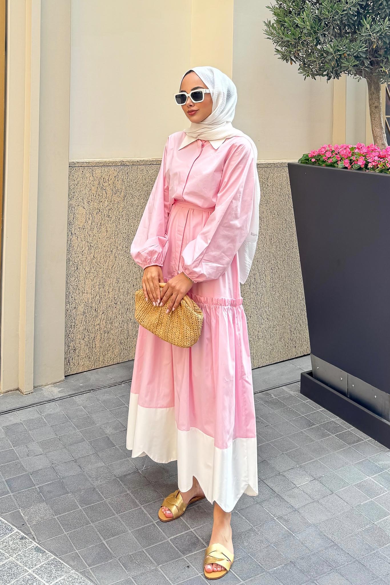Lore Elbise Pembe
