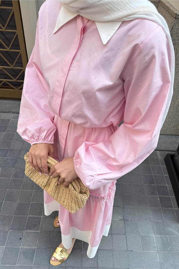 Lore Elbise Pembe