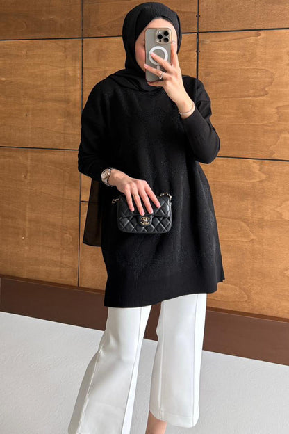 Ajda Pleated Skirt Set Petrol