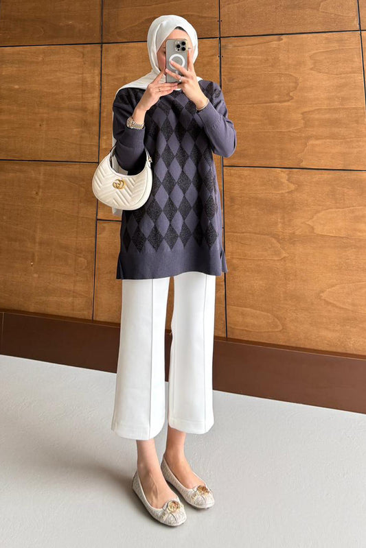 Ajda Pleated Skirt Set Petrol