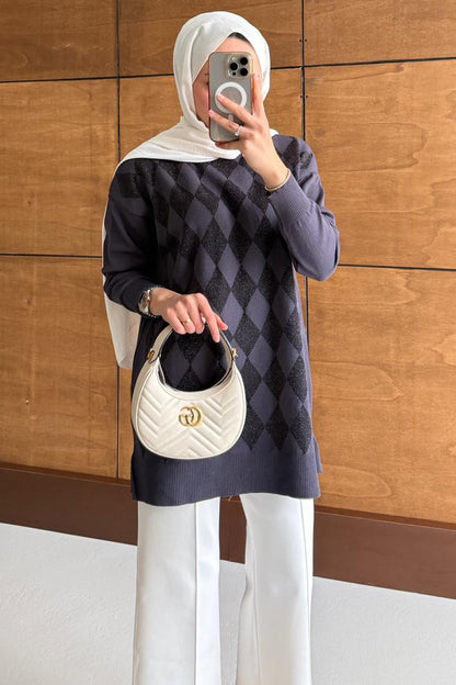 Ajda Pleated Skirt Set Petrol