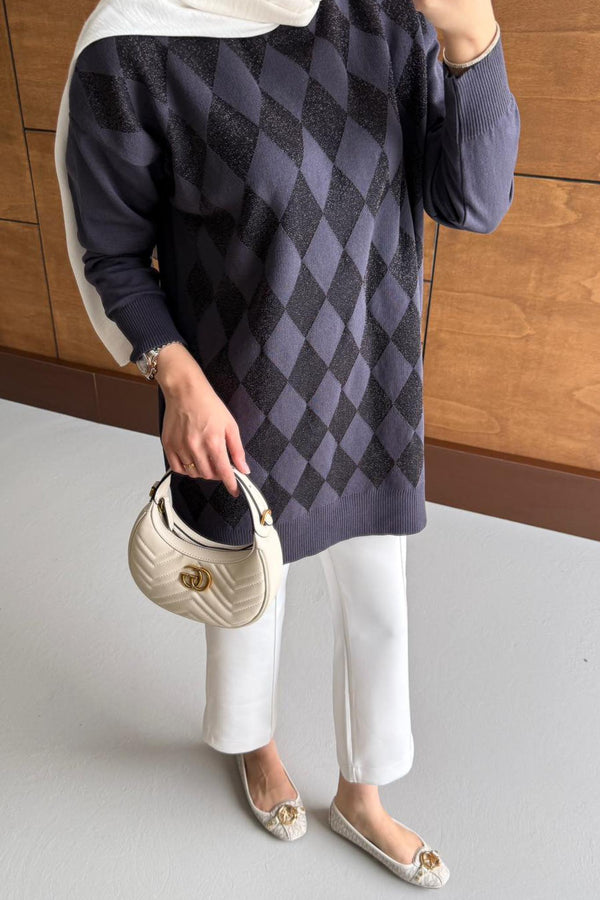 Ajda Pleated Skirt Set Petrol