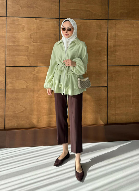 Shine Papatyalı Tunik Çağla