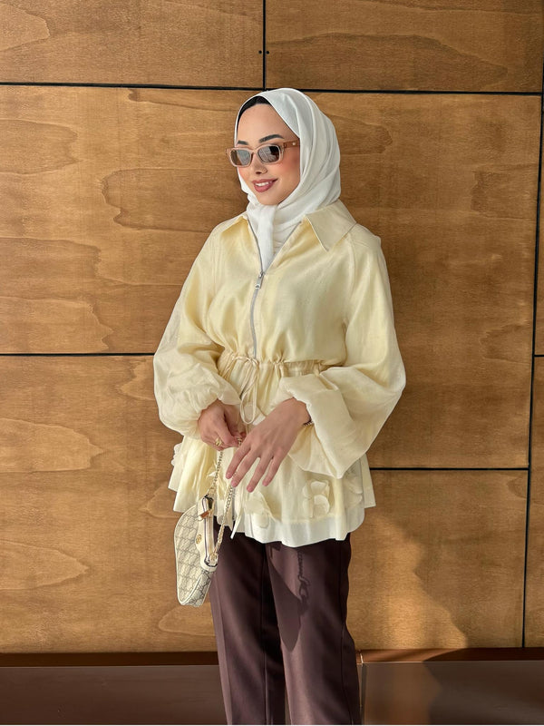 Ales Shoulder Lace Shirt Ecru
