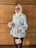 Shine Papatyalı Tunik Mavi