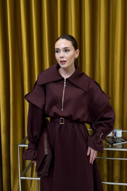 Sorella Alerli Elbise Bordo