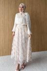 Ajda Pleated Skirt Set Petrol
