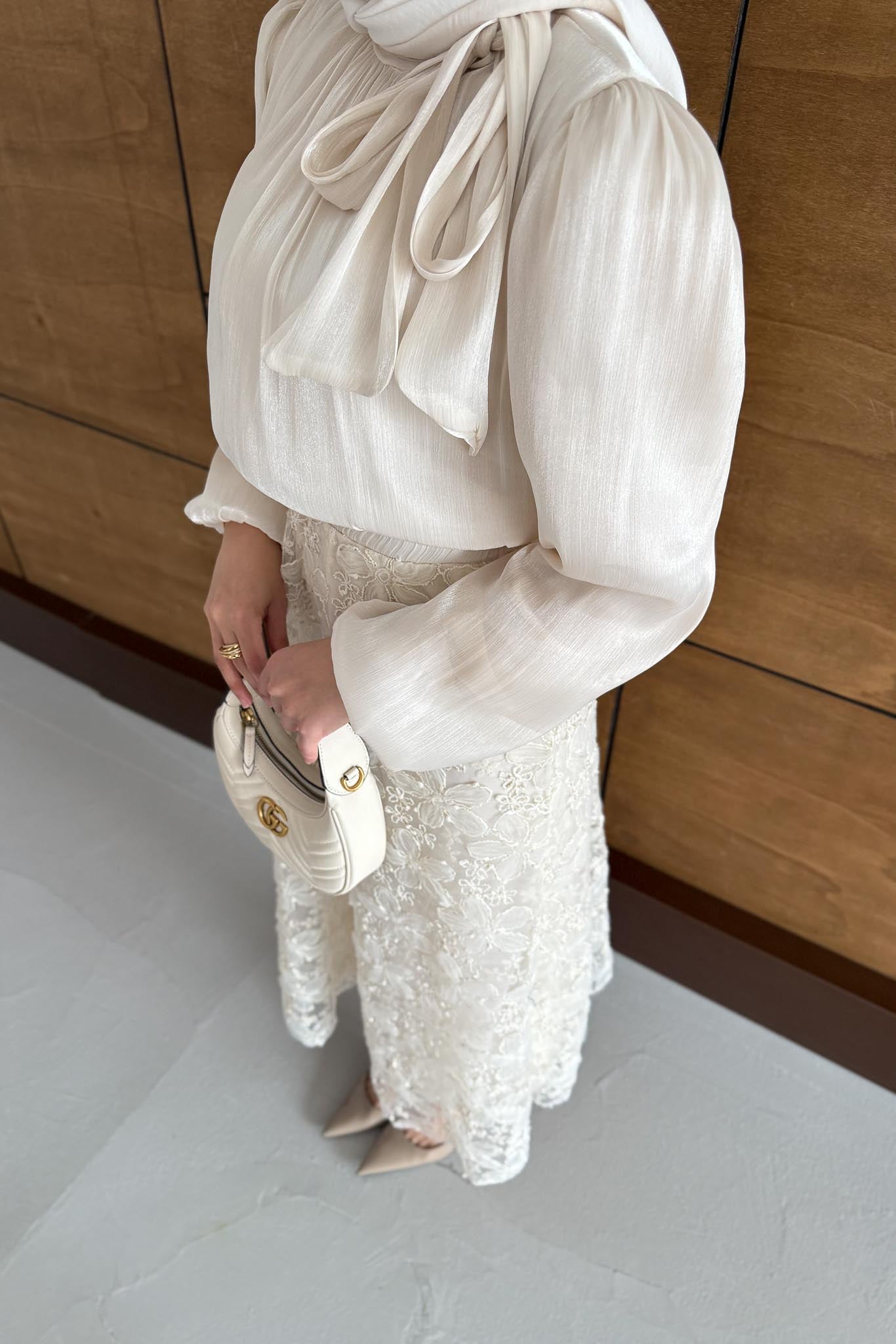 Ajda Pleated Skirt Set Petrol