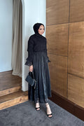 Ajda Pleated Skirt Set Petrol