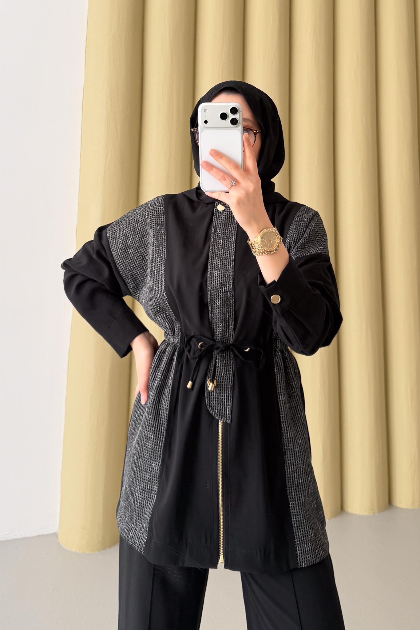 Ajda Pleated Skirt Set Petrol