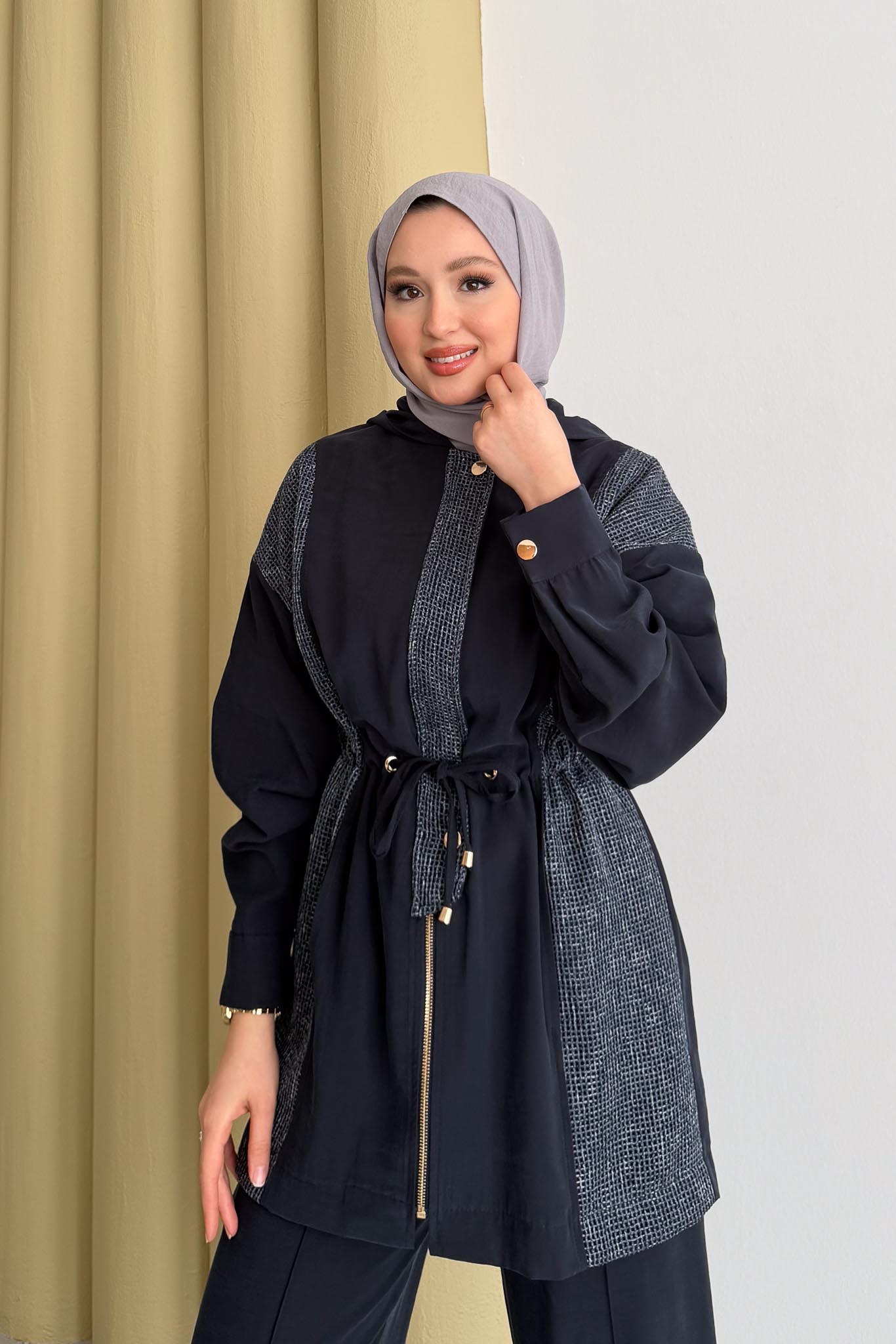 Ajda Pleated Skirt Set Petrol