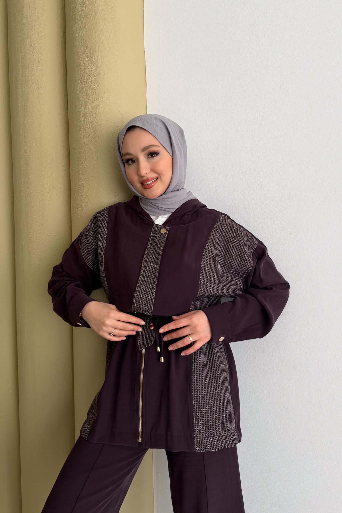 Ajda Pleated Skirt Set Petrol
