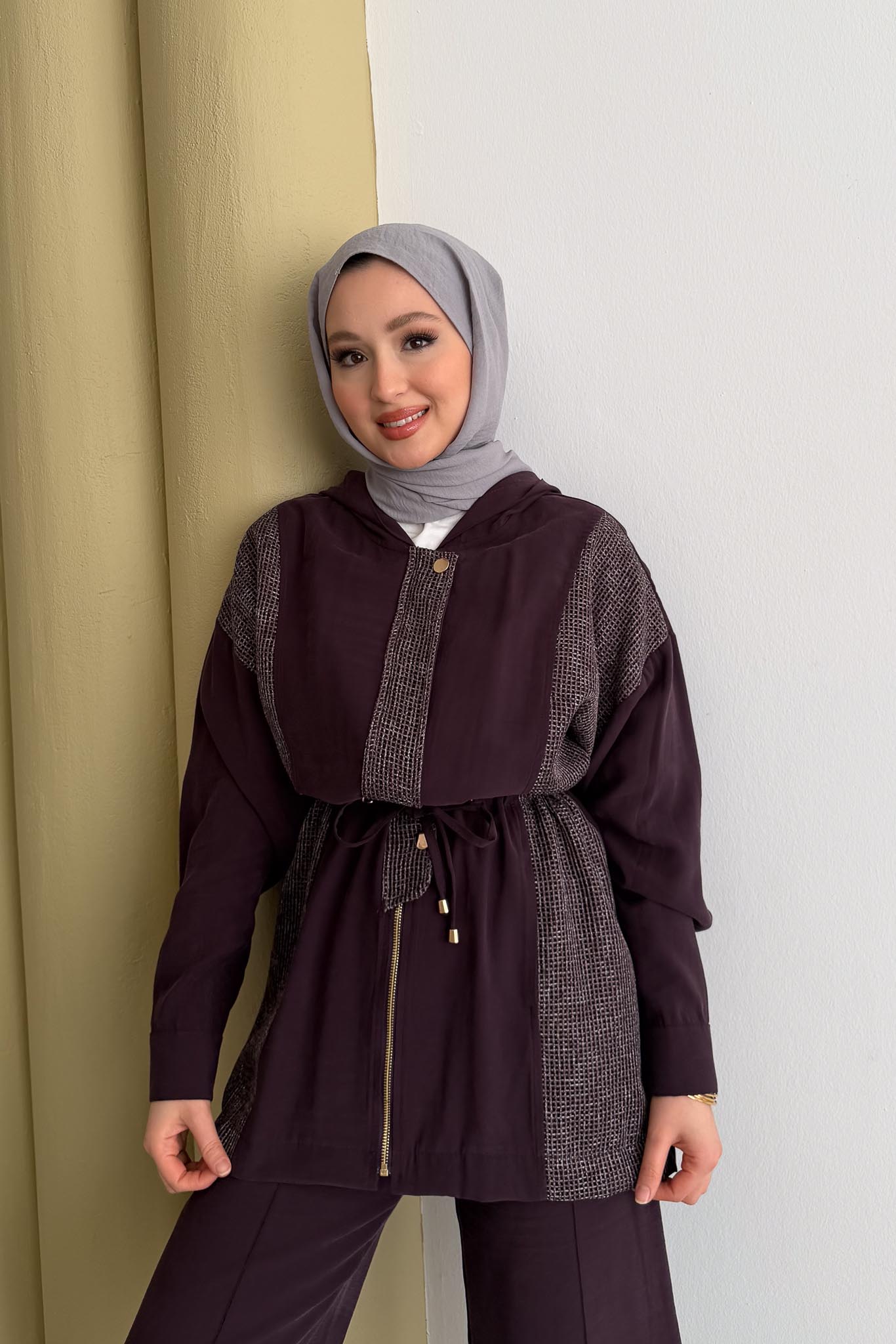 Ajda Pleated Skirt Set Petrol
