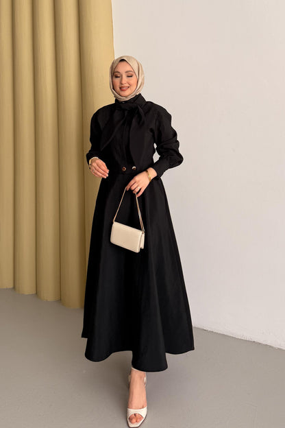 Cupra Fularlı Takım Siyah